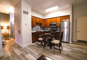 Living Room View of the Kitchen